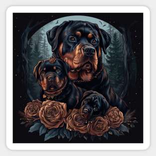 Rottweiler Trio Sticker